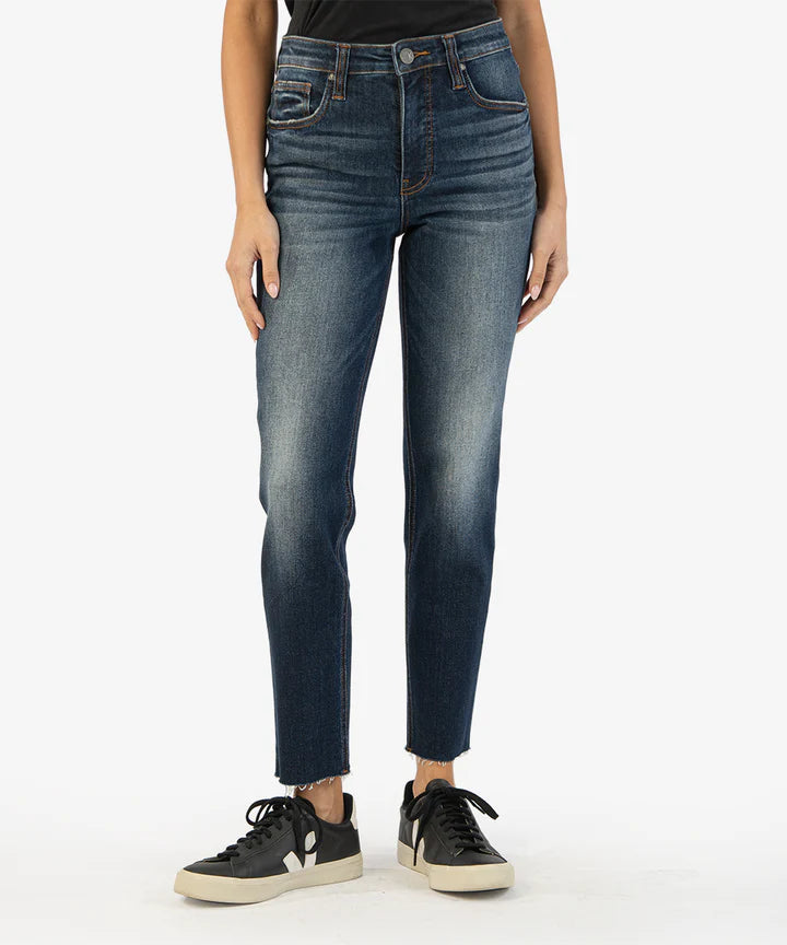 Rachael Hi Rise Raw Hem Mom Jean Management