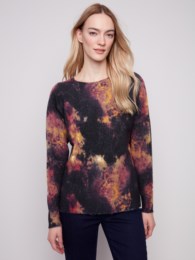 Reversible Printed Sweater Ombre