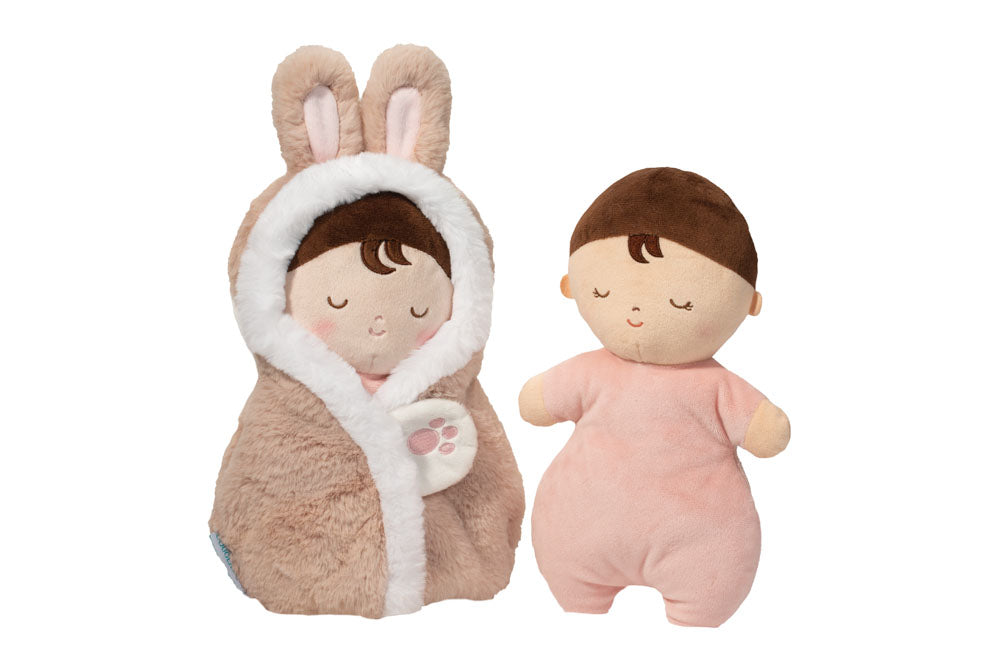 Baby Cuddle Hug - Tan Baby Bunny