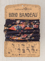 Full Boho Bandeau Black Red Bouquets