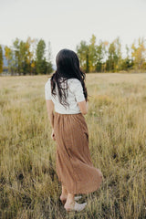 Maxi Printed Crinkle Skirt Countryside Bloom