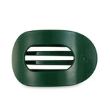 Teleties Large Flat Round Clip Mistletoe