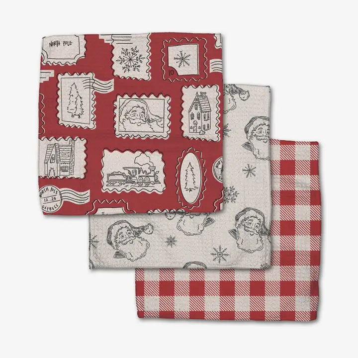 Geometry Dishcloth Set Coyboy Boots