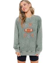 Puff Game Day Washed Sweatshirt Olive