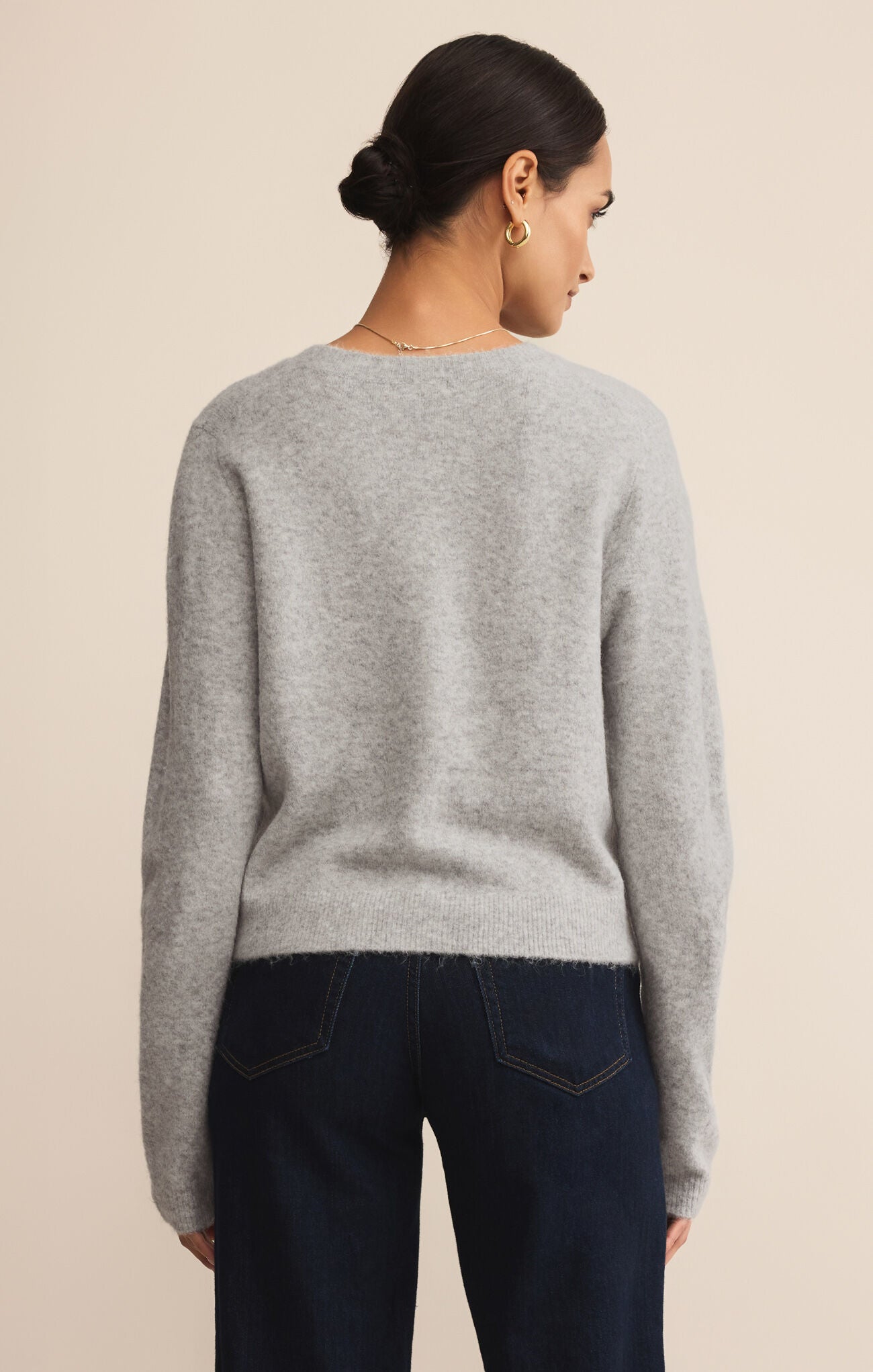Medina Cozy Cardigan Light Heather Grey