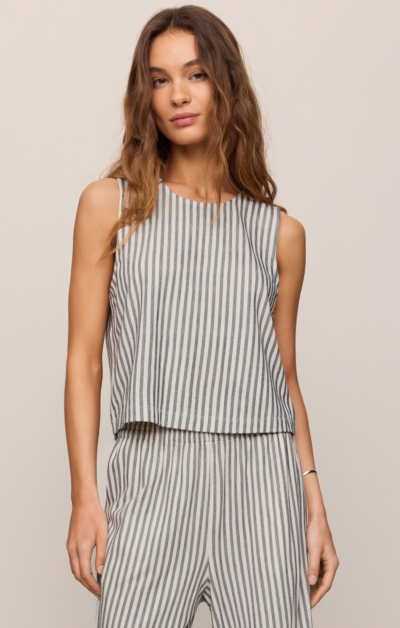 Sloane Knit Striped Tank Eclipse