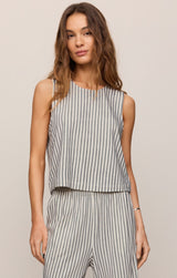 Sloane Knit Striped Tank Eclipse