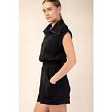 Modal Scuba Luxe Sleeveless Romper Black