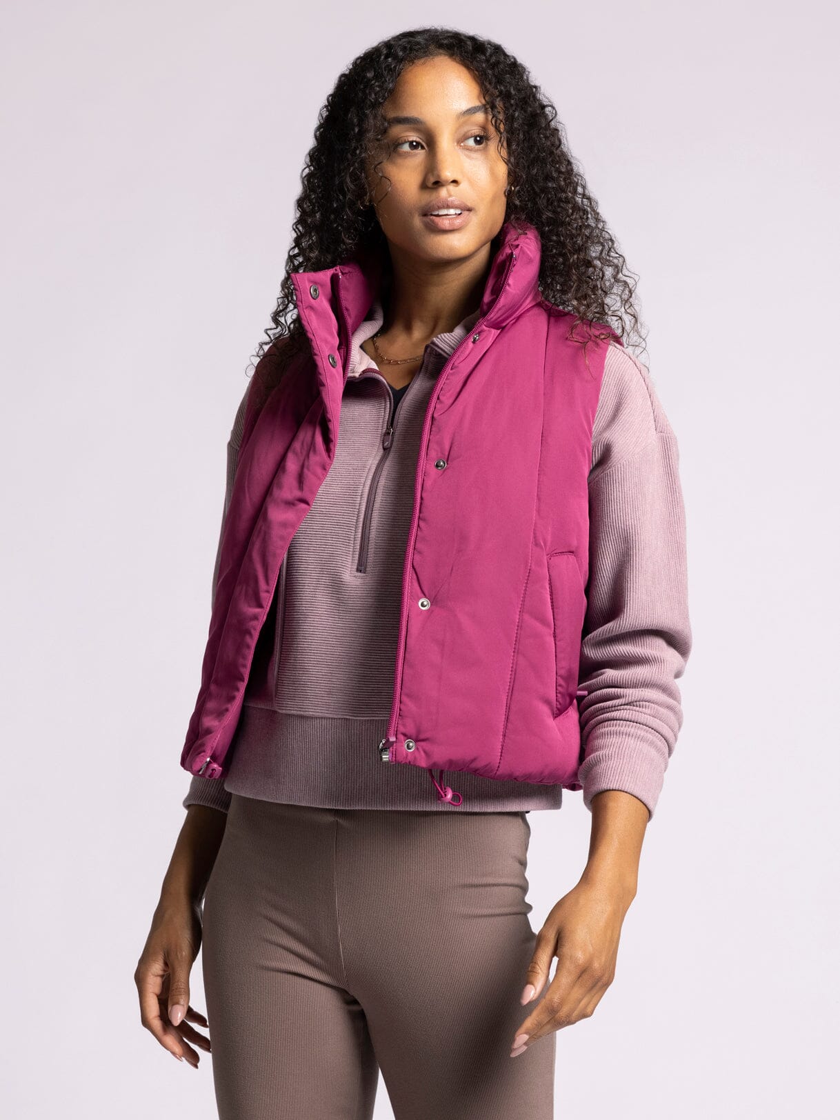 Anya Vest Raspberry