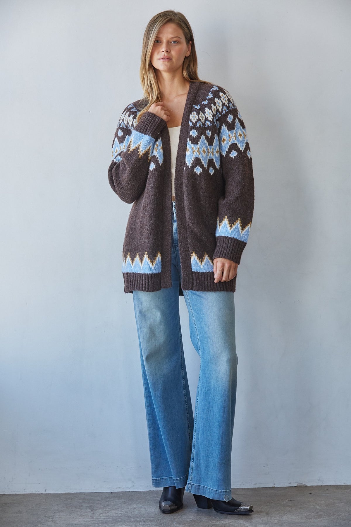 Noemi Open Front Cardigan
