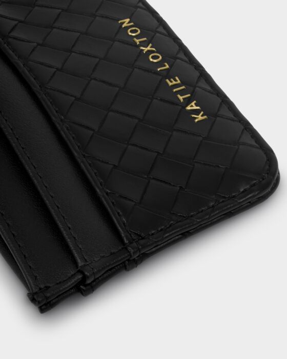 Nova Woven Texture Cardholder Black