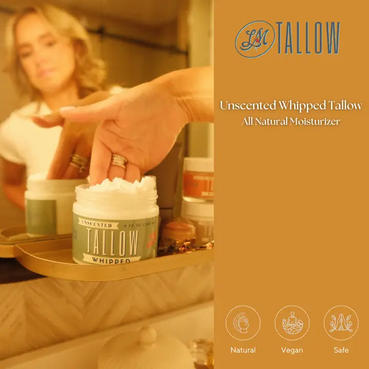 100% Grass Fed Whipped Tallow - 9 OZ