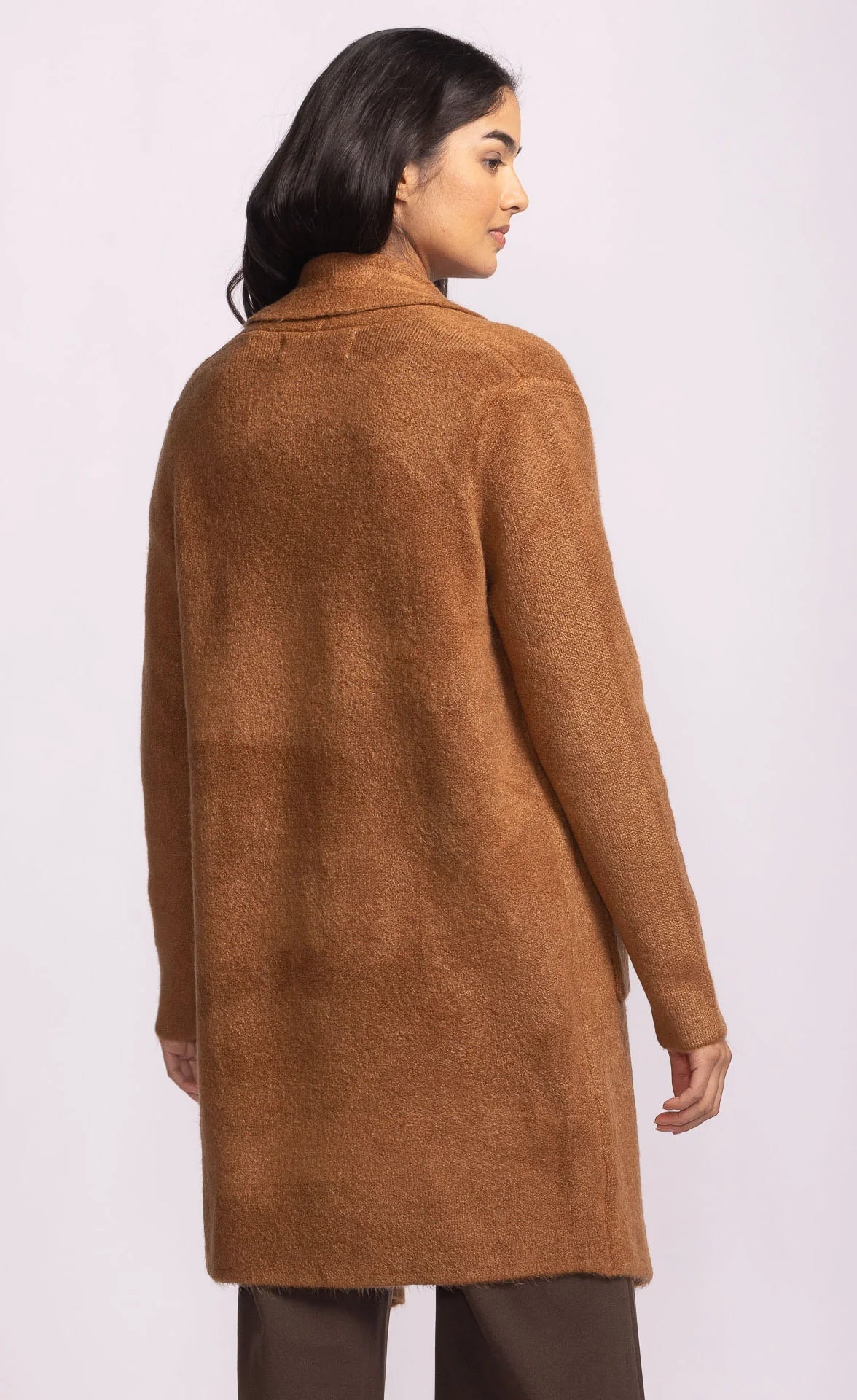 Stockport Long Sweater Jacket Copper