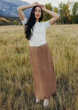 Maxi Printed Crinkle Skirt Countryside Bloom
