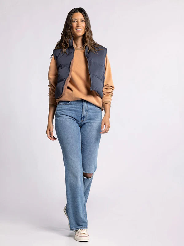 Issey Reversible Puffer Vest Odyssey Grey Clove