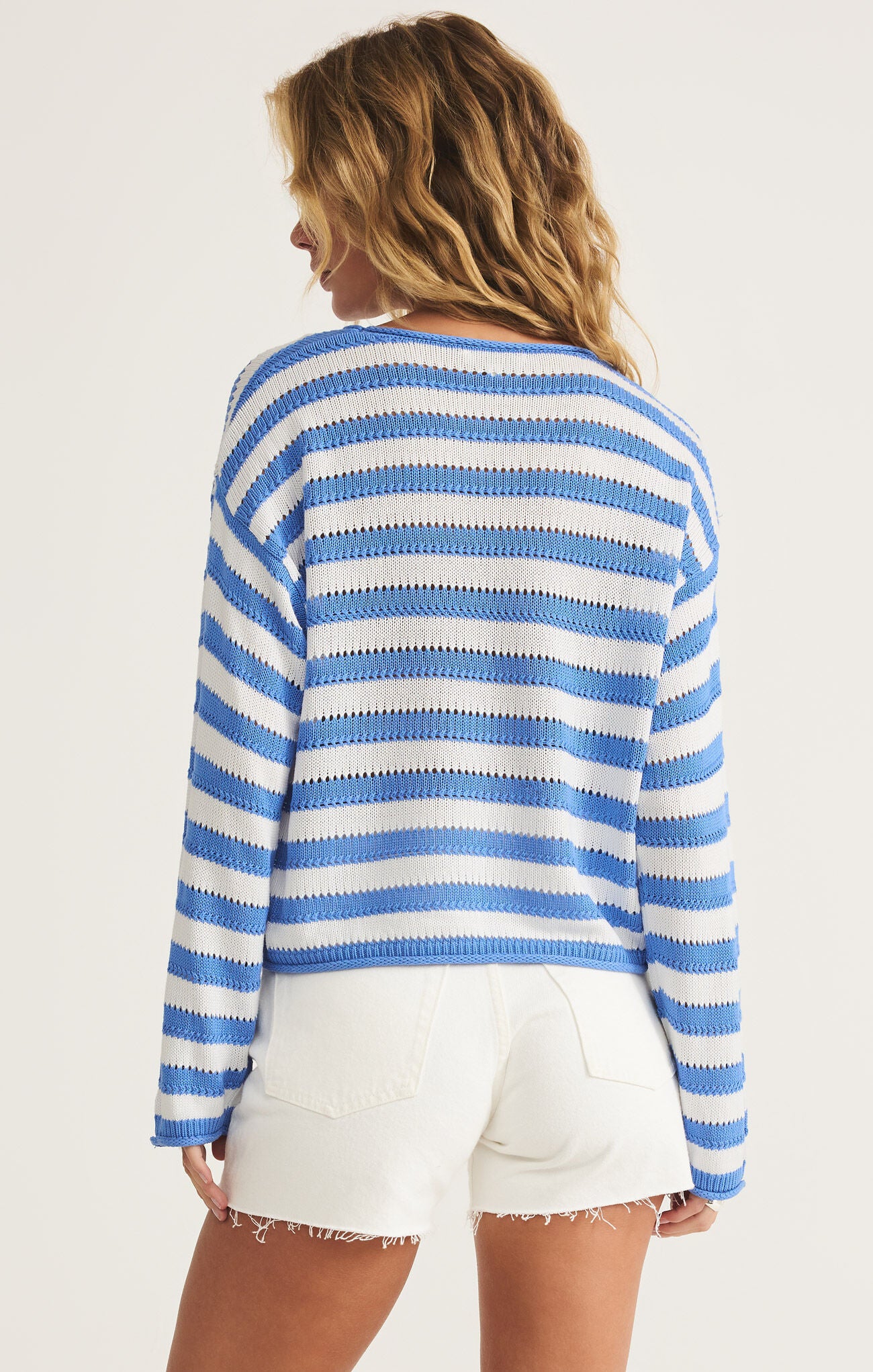 Prado Stripe Sweater Bay Blue