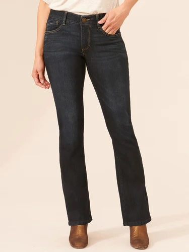 Ab Solution Mid Rise Itty Bitty Bootcut Jeans Indigo