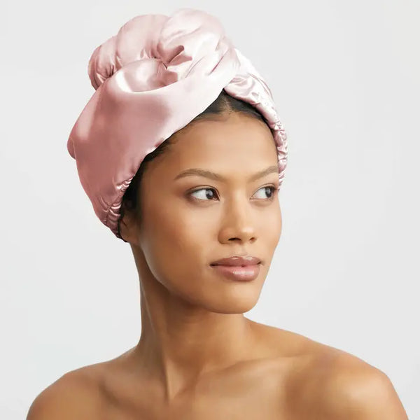Satin Wrapped Hair Towel