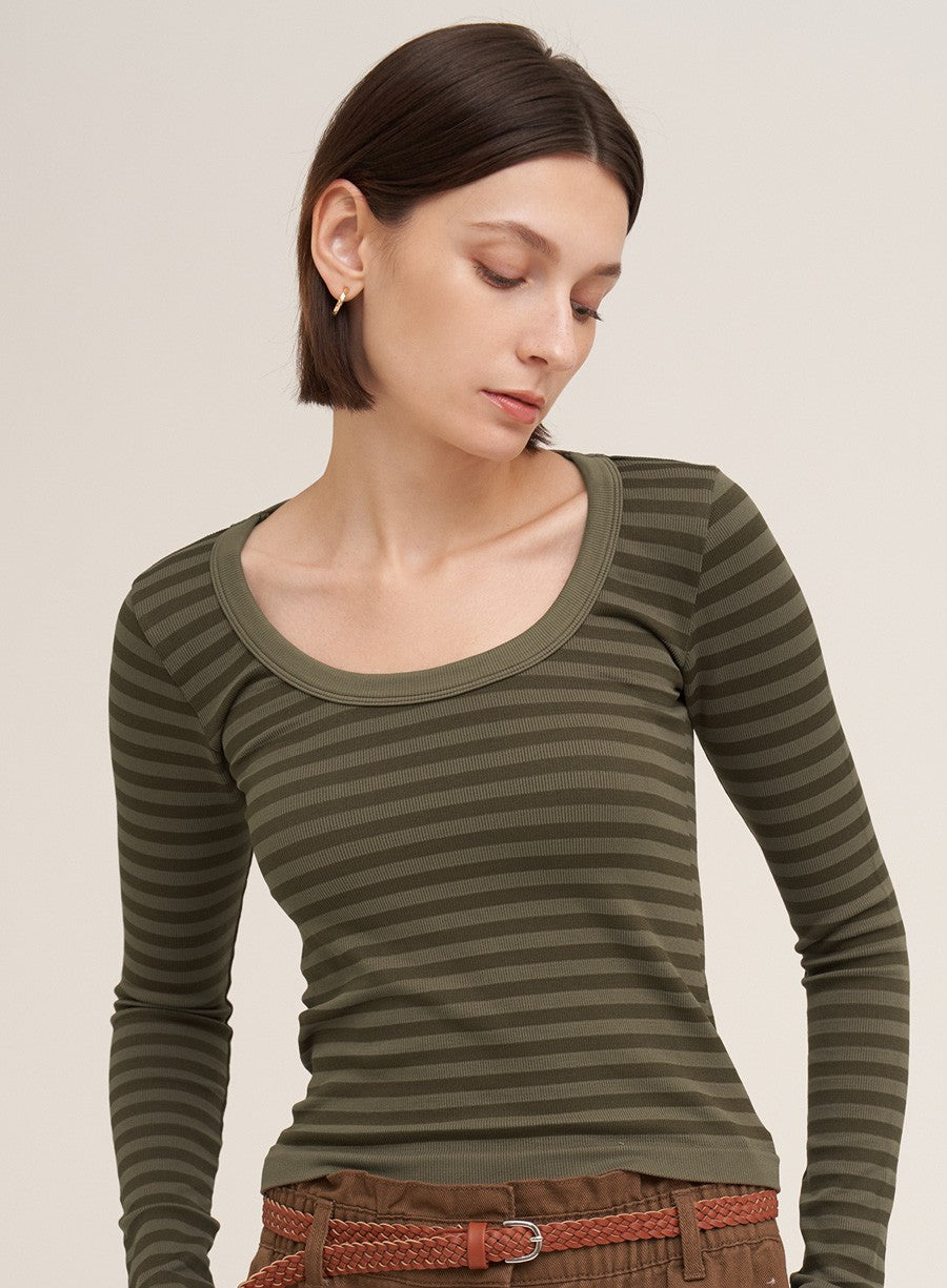 Striped Long Sleeve Top