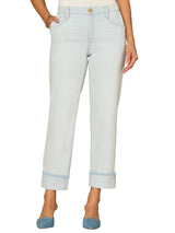 Ab Solution High Rise Boyfriend Jeans Powder Blue