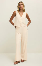 Noelle Textured Tank Top Whisper White