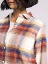 Desiree Shirt Ivory Multi Plaid