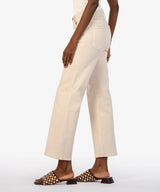 Charlotte High Rise Culotte Jeans Ecru