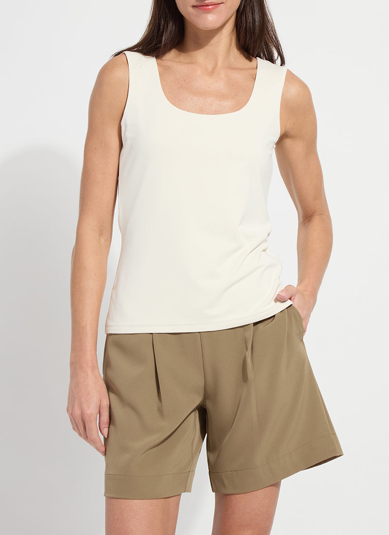 Evie Scoop Neck Tank Macadamia