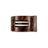 Teleties Small Flat Rectangle Hair Clip Tortoise