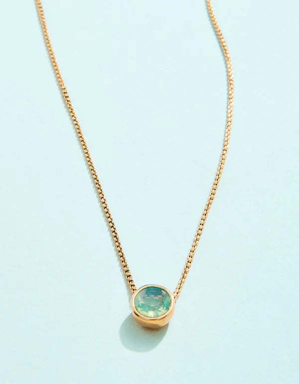 Sea Foam 18" Lighthouse Necklace