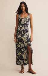 Melbourne Ari Floral Dress Parchment