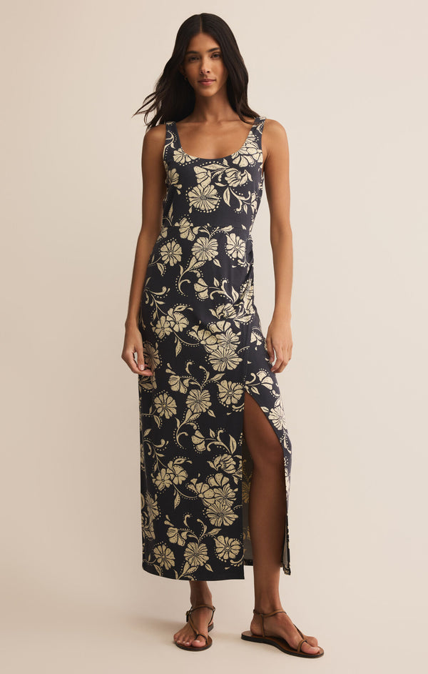 Melbourne Ari Floral Dress Parchment