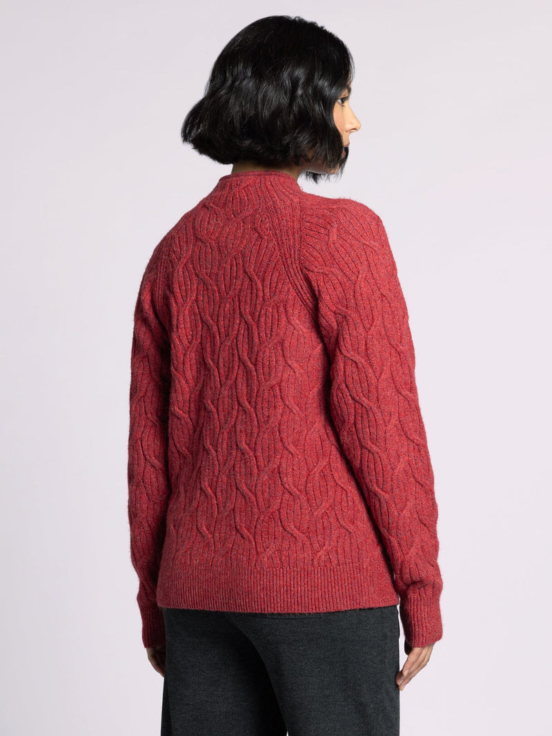 Amal Sweater Heather Raspberry