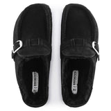 Buckley Suede Sherling Clogs Black