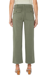 Cargo Crop Wide Leg Pants Martini Olive