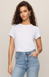 Junie Slub Tee Shirt White