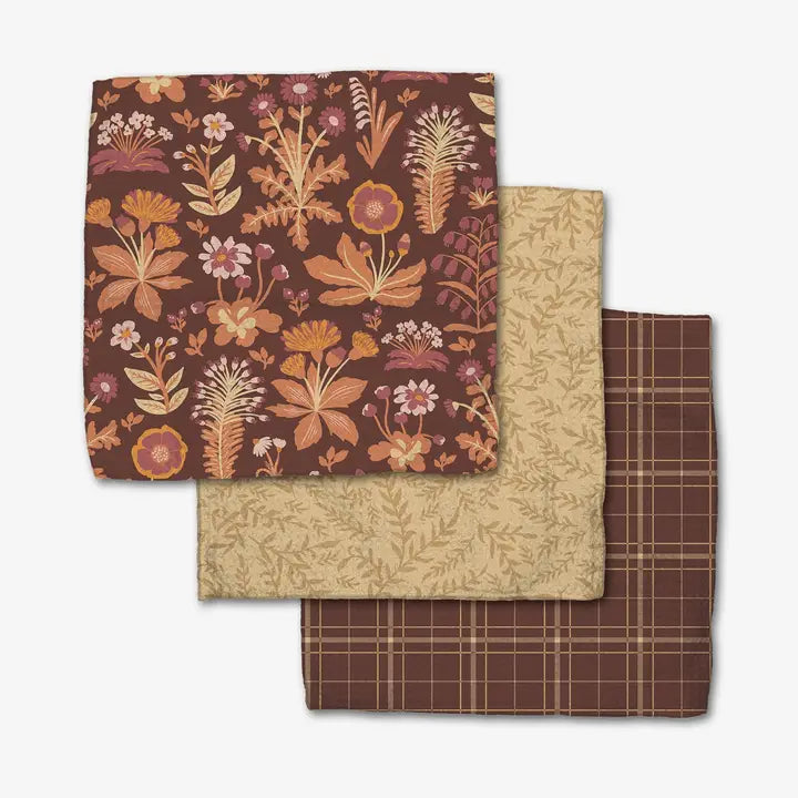 Geometry Dishcloth Set Cozy Fall