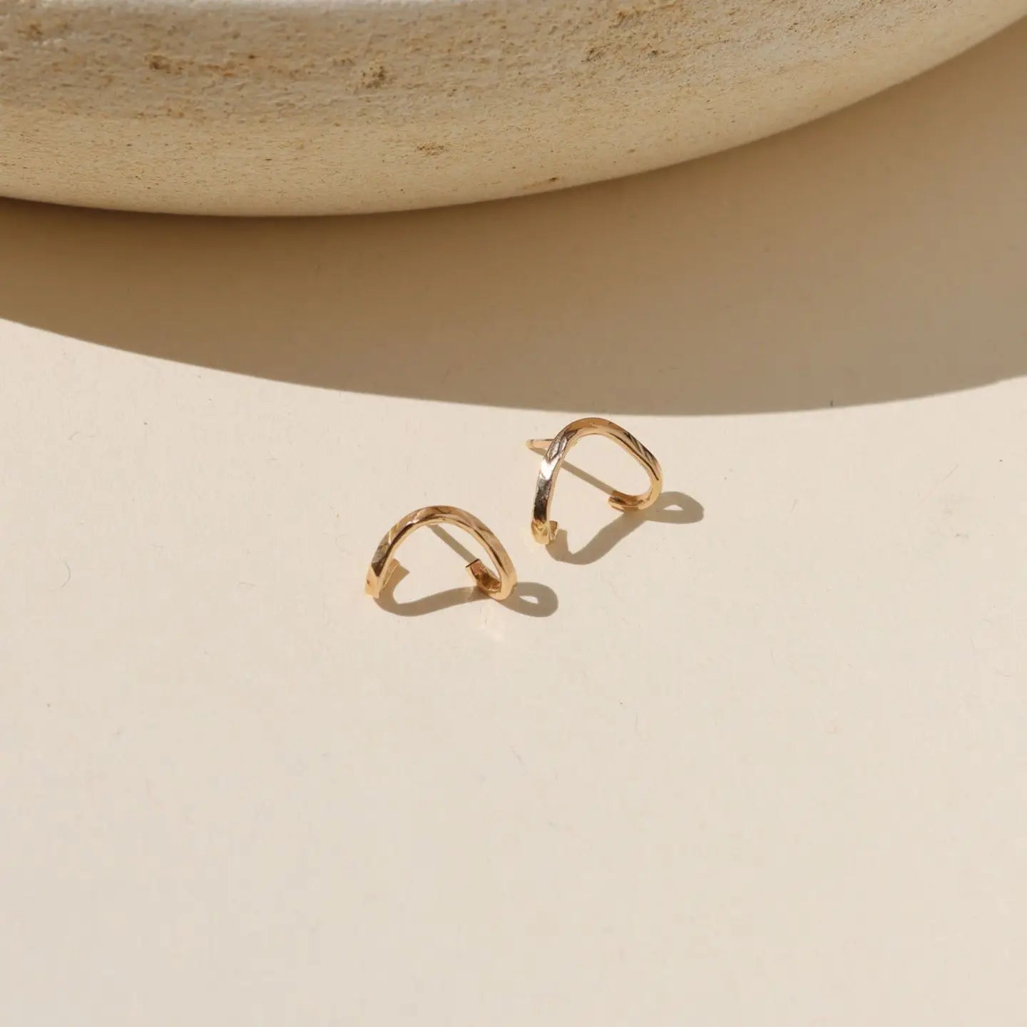 Valley Studs I Textured Stud Earrings