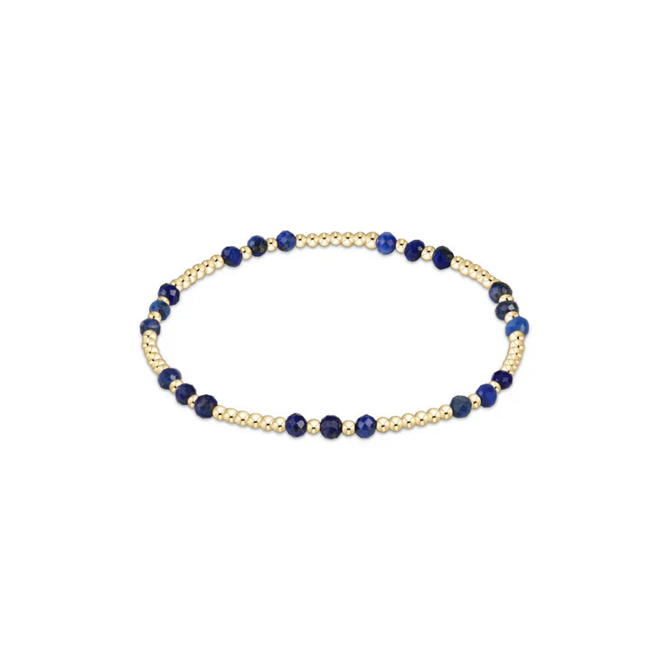 Gemstone Gold Joy Pattern 3mm Bead Bracelet