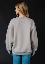 Always Cold Boucle Sweatshirt Gray