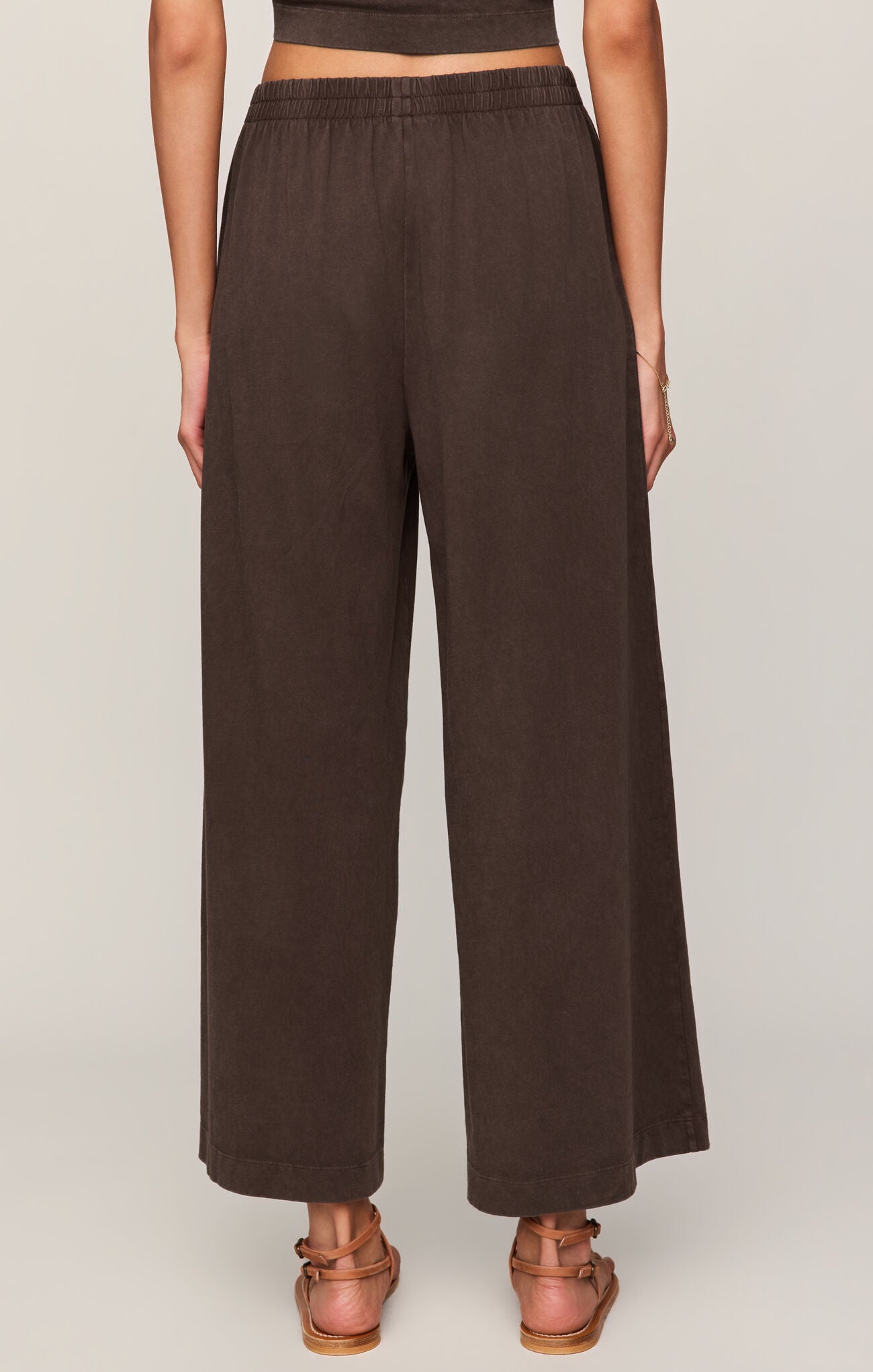 Scout Jersey Flare Pants Dark Chocolate
