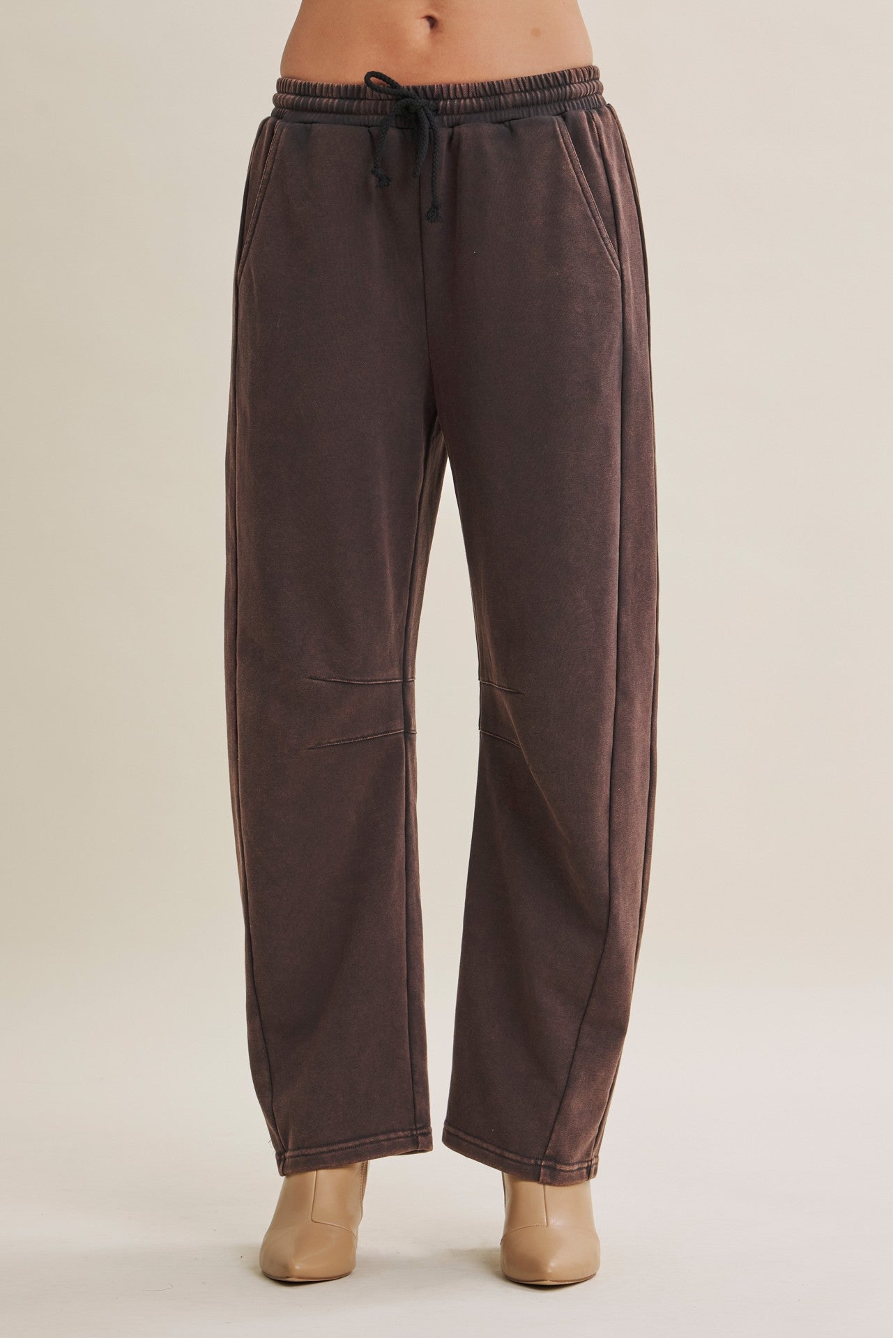 Off-Duty Vintage Washed Barrel Sweatpants Vintage Charcoal