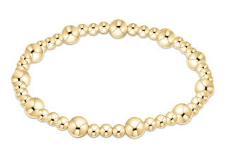 Extends Classic Sincerity Pattern 6mm Bead Bracelet