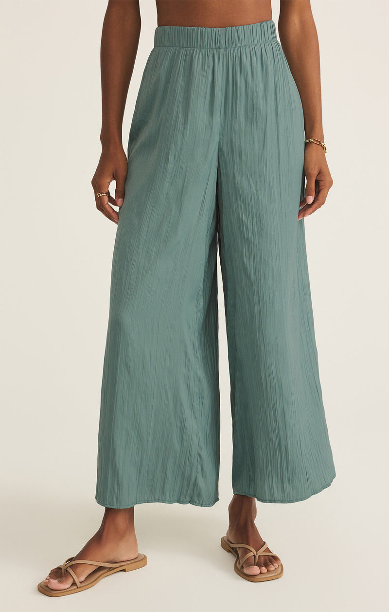 Sunset Satin Pants Sea Pine