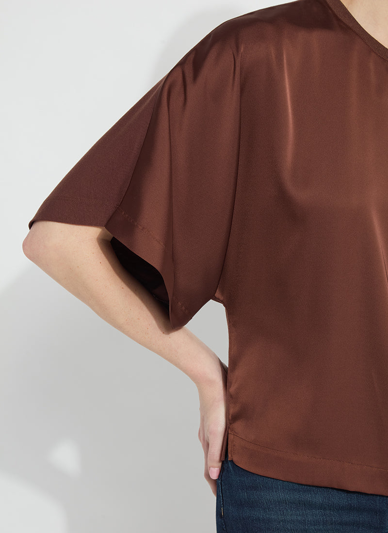 Ginger Mix Media Dolman Tee Maple