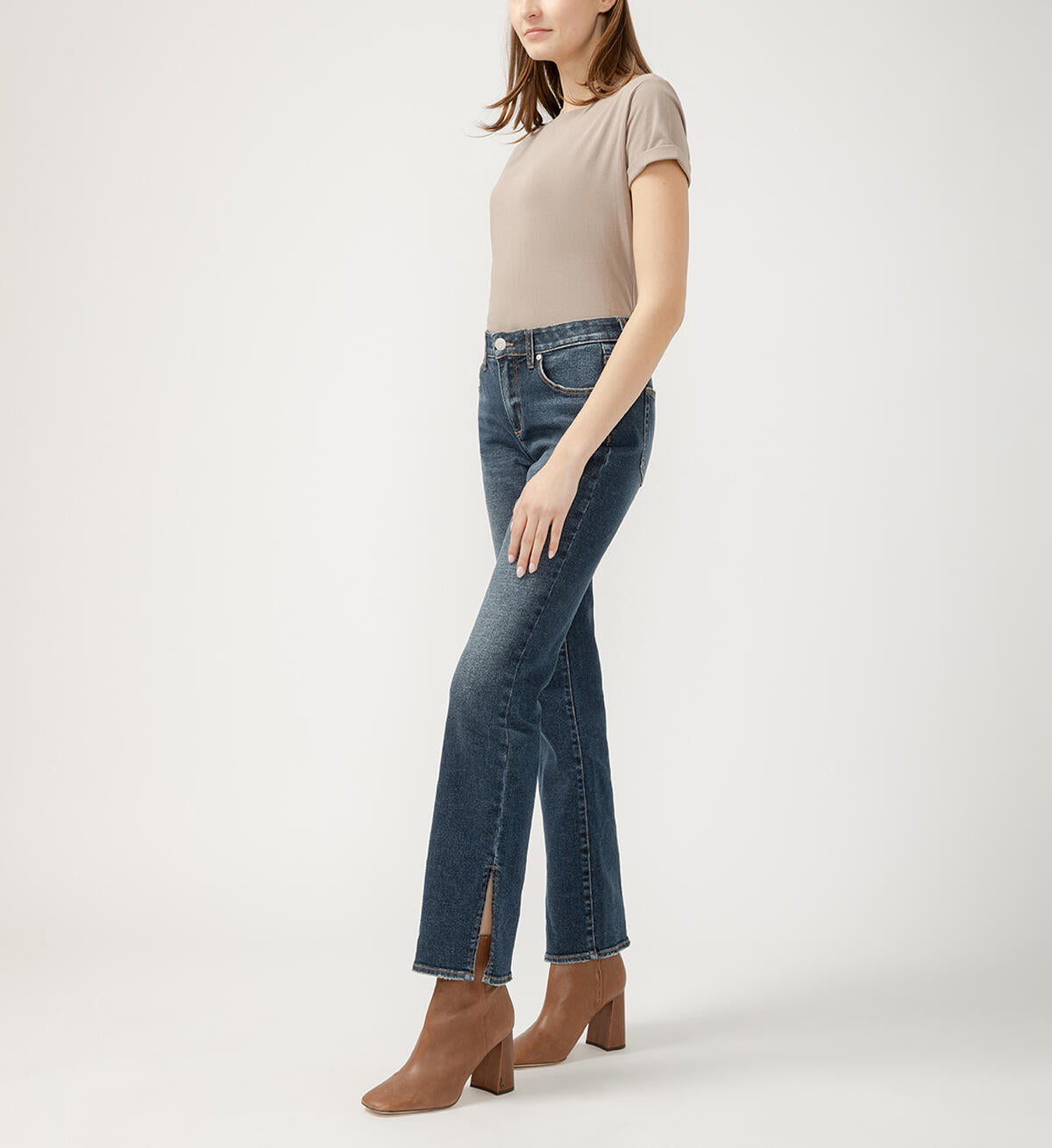 Eloise Slit Hem Jeans Rosier