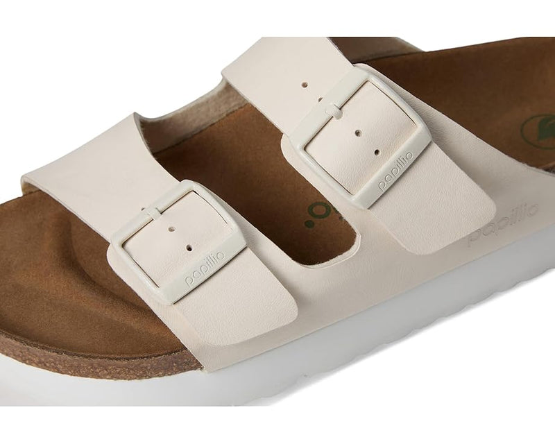 Arizona Flex Platform Birko-Flor Sandals Eggshell