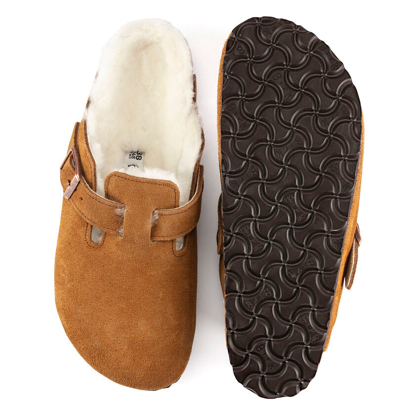 Boston Sherling Suede Clogs Mink
