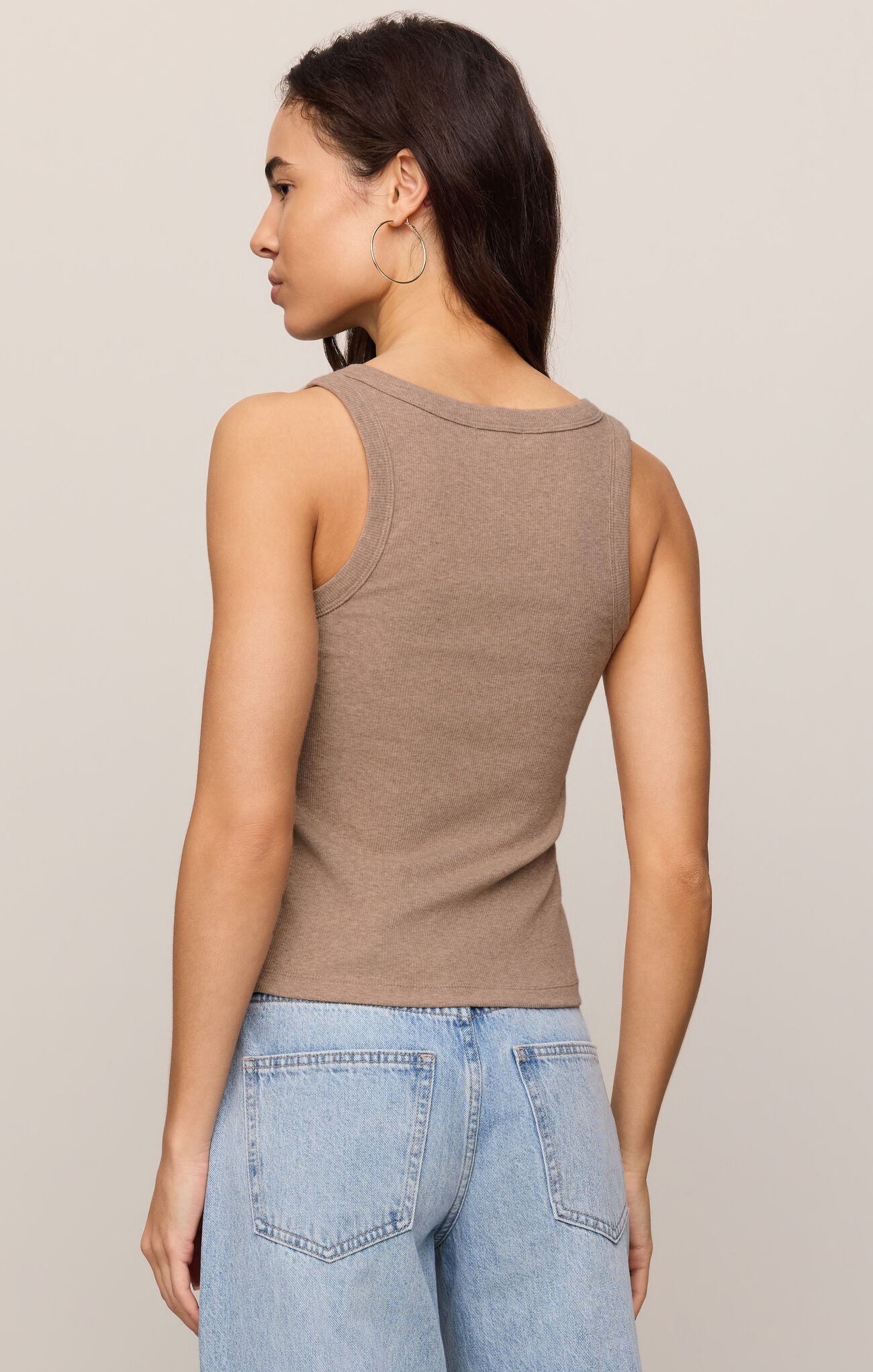 Rowe Scoop Tank Heather Ash