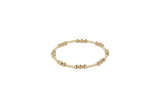 Dignity Joy Pattern Bead Bracelet Gold